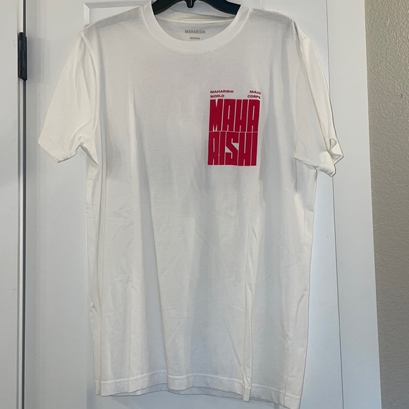 NWT MAHARISHI White T-shirt 100% Organic Cotton Size M (Men)